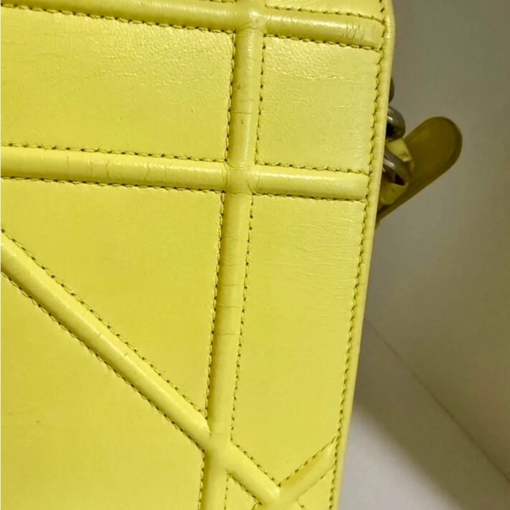 $3350 Dior Diorama Yellow Small Flap Crossbody Bag - Picture 13 of 15